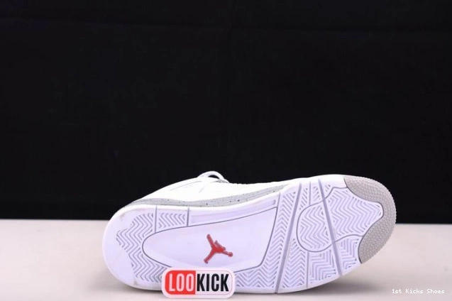 1st Kicks (2021) Oreo Jordan CT8527-100 Retro 4 White 0703